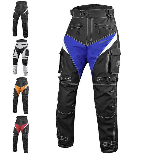Motorcycle Protective Pants for Men & Women All Weather CE Armored Enduro Dual Sports ATV Motocross Cargo Touring Overpants