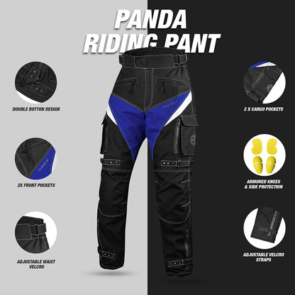 Motorcycle Protective Pants for Men & Women All Weather CE Armored Enduro Dual Sports ATV Motocross Cargo Touring Overpants