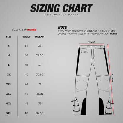 Motorcycle Protective Pants for Men & Women All Weather CE Armored Enduro Dual Sports ATV Motocross Cargo Touring Overpants
