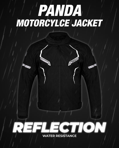 Mens Motorcycle Jacket Hi-Vis Waterproof CE Armored All Season Riding Enduro Dual Sport Cordura Biker Jacket