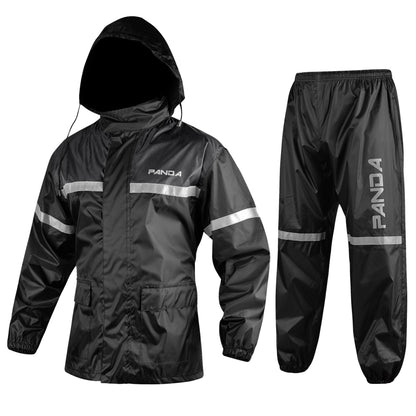 Motorcycle Rain Suit for Men & Women Waterproof Outdoor 2Piece Lightweight Breathable All Weather Reflective Rain Wear Jacket