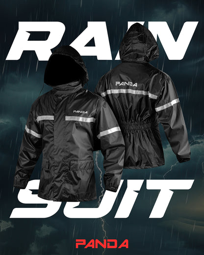Motorcycle Rain Suit for Men & Women Waterproof Outdoor 2Piece Lightweight Breathable All Weather Reflective Rain Wear Jacket