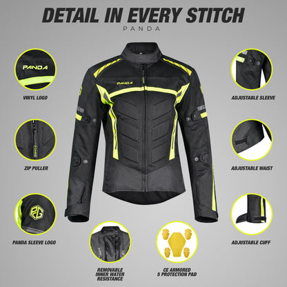 Women's Motorcycle Jacket CE Armor Enduro Dual sport All Season Waterproof Touring Biker Jacket for Women